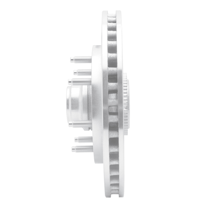 Ford F-150 Brake Rotor (1) - Front Right - R1 Concepts - Drilled & Slotted - Silver - `97-`04